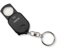 Carson 7x Keyring Magnifying Glass - Ultra Compact Pop-UpMagnifier with Asphe