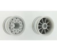 Carson C907013/500907013 1:14 Truck Front Wheel Wide (Grey, 2 Pcs.) (Tamiya) NIP