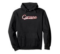 Carson California Nevada Vintage Varsity Distressed Pullover Hoodie