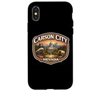 Carson City Nevada Souvenir State Capital Retro Vintage Case for iPhone X/XS