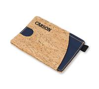 Carson CorkTek Compact Travel Wallet Made of Organic Cork Material, Blue