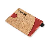 CARSON CorkTek Compact Travel Wallet Made of Organic Cork Material, Brown (rust), Kompakt