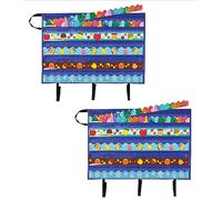 Carson Dellosa 2-Pack Classroom Bulletin Board Border Storage Pocket Charts, Teacher Storage and Organization Solutions, Border Storage Solutions for Classroom and Homeschool