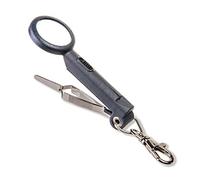 CARSON Fish 'n Grip Pro 4.5x Magnifier with Reverse Action Tweezers, Hook Cleaner and Line Cutter (OD-90)