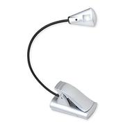 Carson FL-55 FlexNeck Flexible Clip-On Book Light with Ultra Bright LED, Silver