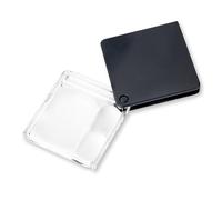 Carson Pocket Magnifier GN-44 Magniflip Plus, Folding 2.5x/5x/7x with Built-In Case, Black