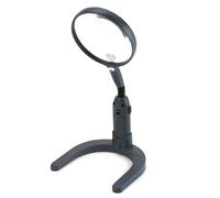 Carson GN-55 MagniLamp LED Lighted Hands-Free or Handheld 2-in-1 2x Magnifier with 3.5x Spot Lens, Silver