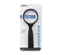 Carson Handheld Magnifier, Acrylic, Black, 3" Lens