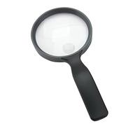 Carson Handheld Magnifier, Acrylic, Black, 4.3" Lens