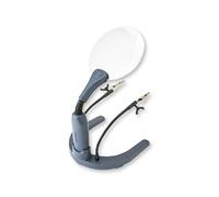 Carson HelpingHands LED Lighted Hands-Free Table-Top 2x Magnifier with Adjustable Clamps