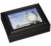 Carson Home Accents 17991 Amazing Grace Rectangle Music Box, 8-Inch by 6-Inch by 2-3/4-Inch