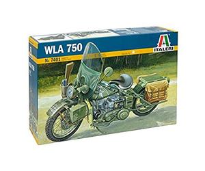 Carson ITA7401 WLA 750 US Military Motorcycles Harley Davidson Model kit, Clear, Mittel
