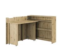 carson left convertible wooden laptop desk in artisan oak
