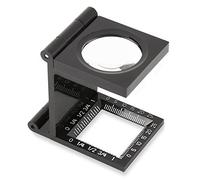 Carson Folding Loupe Magnifier LT-30 5x30 LinenTest Black