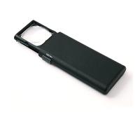 Carson LumiPop 5x LED Lighted Pocket Magnifier with Built-In Slide-Out Case - Compact Aspheric Lens for Reading, Hobbies, and Inspection(LP-66)
