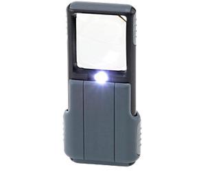 Carson Magnifier MiniBrite PO-55 Black, Grey 51 mm PO-55 5 x