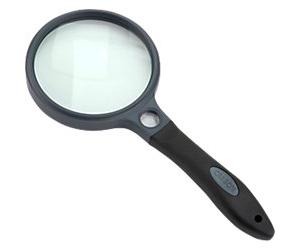 Carson Magnifying Glass SG-10 Black, Grey 96 mm SG-10