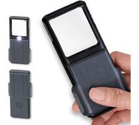 Carson MiniBrite 5x Magnifying Glass with LED Light and Sliding Protective Case
