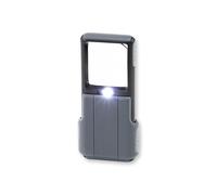 Carson PO-55 MiniBrite 5x Pocket Magnifier with Built-In LED Light and Sliding Case, Black