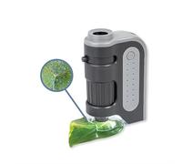 Carson MM-300 MicroBrite Plus 60 -120x LED Lighted Pocket Microscope, Grey