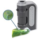 Carson MM-300 MicroBrite Plus 60 -120x LED Lighted Pocket Microscope, Grey