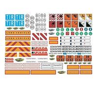 Carson 500907086 - 1:14 Decal Sheet Truck Warning Symbols - New