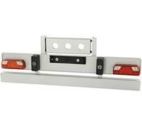 Carson Modellsport 500907075 1:14 Euro Bumper TAM Cooling Trailer, Model Building Accessories, Truck Model Building, RC Vehicle, RC Accessories, Accessories for Truck Model Making, Silver