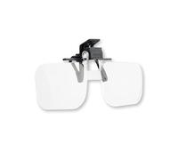 Carson OD-12 Clip and Flip Hands-Free 1.75x (+3.00) Magnifying Lenses, Grey | Grey (OD-12)