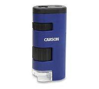 Carson Pocket Micro 20x-60x LED Lighted Pocket Microscope for Viewing Stamps, C