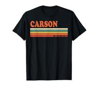 Carson Retro Personalized First Name Vintage Stripes Value Graphic T-Shirt