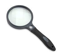 Carson SG-10 SureGrip Rubberized Soft Grip Hand-Held Magnifier with 2x Glass Lens and 10x Spot Lens