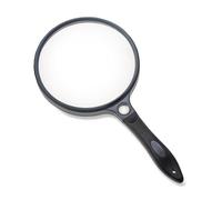 Carson SG-14 2x SureGrip Acrylic Soft Grip Handheld Magnifying Glass with 10x Spot Lens, 12.7cm, Grey