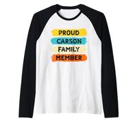 Carson Surname Proud Family Member Carson Raglan Baseball Tee