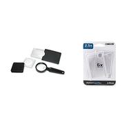 Carson ValuePack - Set of 3 Compact Magnifiers (Handheld, Credit Card, Flip-Open) & WM-01 Credit Card Sized 2.5x Wallet Magnifier with 6x Spot Lens (Pack of 2)