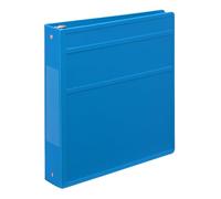 Carstens 1.5-Inch Heavy Duty 3-Ring Binder - Side Opening, Pool Blue, Durable Plastic, Precision No-Gap Rings, Waterproof Cover, No Pockets, Holds 250 US Letter Sheets, BPA-Free, Made in USA (1541-3R)