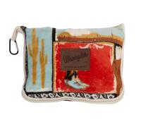 CARSTENS, INC. Wrangler Travel Blanket, Premium Compact 2-in-1 Airplane Blanket/Pillow, Vintage Western