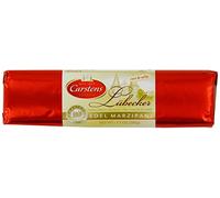 Carstens Lubeck Plain Chocolate covered Marzipan Bar, 200 g (Pack of 3)