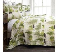 Carstens Quilt Set, Bed Counterpane, Polyester, White, King