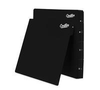 Carstens Records Heavy Duty Vinyl Album Dividers A-Z | Single Sided Printing | 12" LP Organizers with Tabs | Pack of 26 Black | Made in The USA | for Side Browsing
