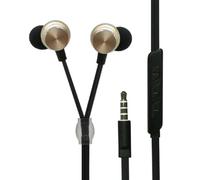 carstyling XXL 2GO Luxury In-Ear Stereo Headset Gold Zip Style