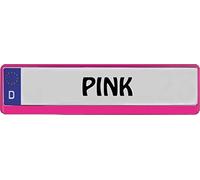 carstyling XXL Number plate frame standard pink 1 piece