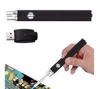 Cart Battery Pen, 1100mAh 510 Threaded Battery Pen 3 Gear Adjustable Voltages, Portable Rechargeable Welding Tools for Home Appliance Repair, Black Cart