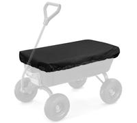 Cart Cover, 600D Polyester Waterproof Dustproof Outdoor Garden Utility Dump Cart Protector, for Gorilla Carts and Farm Wagons, 55 x 37 in/140 x 94 cm, Black