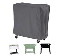 Cart Cover - Adjustable Cooler Cart Cover with Waterproof Coating, Rolling Ice Chest Protector | Function, Anti-Rain Sunlight Protection, Outdoor Dust Cover for Beverage Trolley, Patio Groove