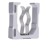 Cart Magnetic Holder, Aluminum Alloy Non Scratch Stainless Steel Spring Clamp with Super Strong N52 Magnets, for Beach Chairs Fishing Rods Carts (Silver)