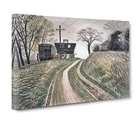 Cart On Hill By Eric Ravilious Canvas Print | Gallery Wrapped 30mm Frame Wall Art | 24x16 inches | Ready to Hang | Classic Landscape Picture | Living Room Bedroom Lounge Office