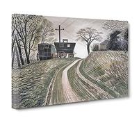 Cart On Hill By Eric Ravilious Canvas Print | Gallery Wrapped 30mm Frame Wall Art | 30x20 inches | Ready to Hang | Classic Landscape Picture | Living Room Bedroom Lounge Office