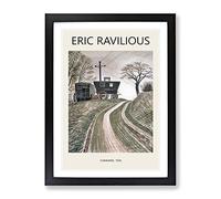 Cart On Hill By Eric Ravilious Exhibition Museum Painting Framed Print | A3 Black Framed Wall Art | Ready to Hang | Modern Historical Picture | Living Room Bedroom Lounge Office