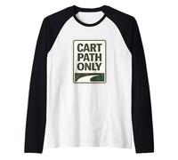 Cart Paths Only First Tees Jitters Public Golf Society Jokes Raglan Baseball Tee