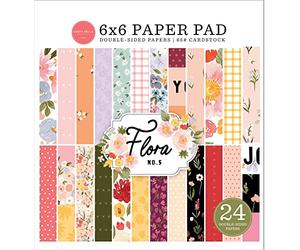 Carta Bella Double-Sided Paper Pad 6"X6" 24/Pkg-Flora No. 5